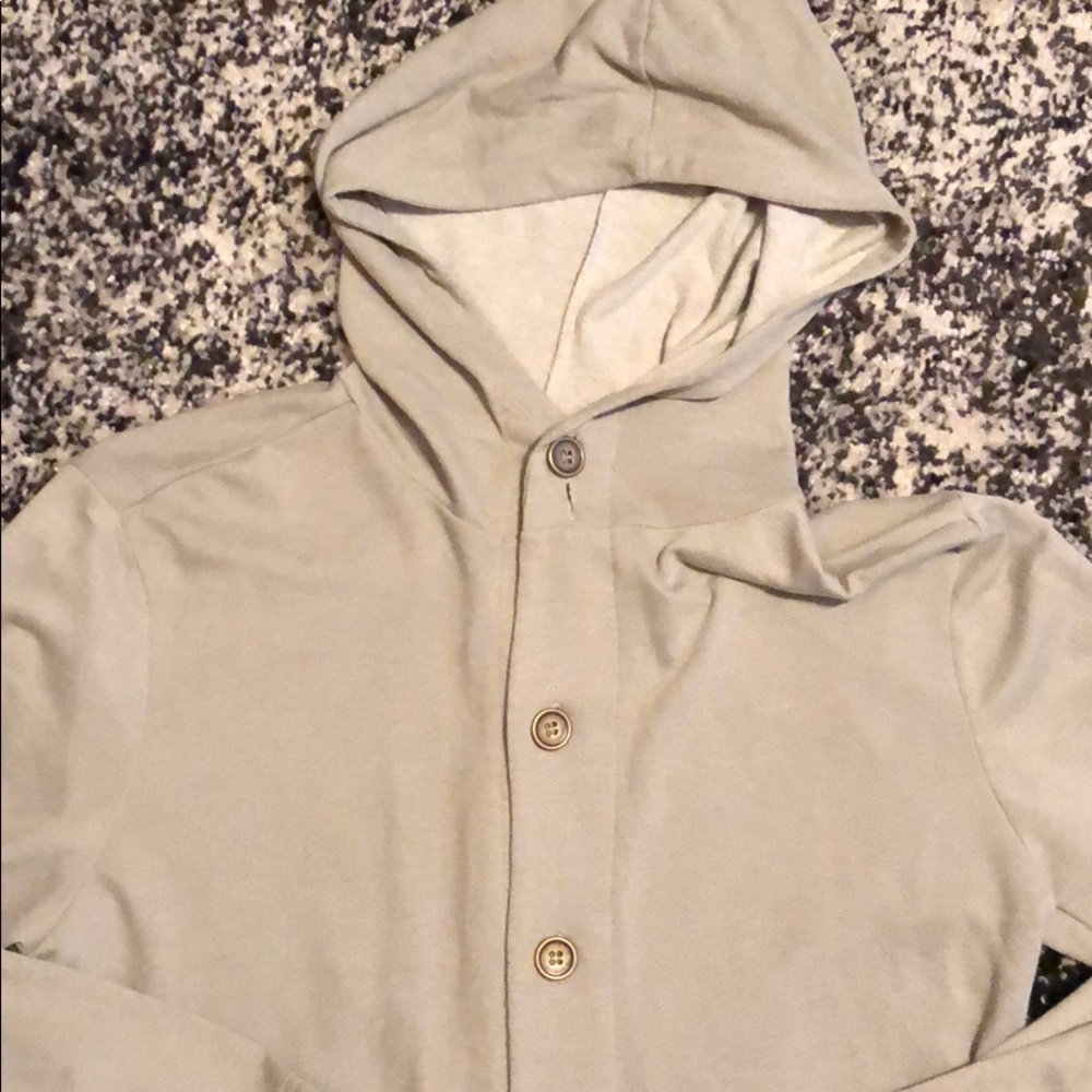 Obey Cardigan Hoodie Sweatshirt - Grey - XXL